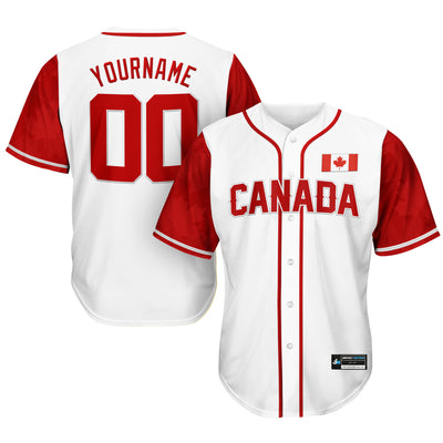 Canada Custom Baseball Jersey