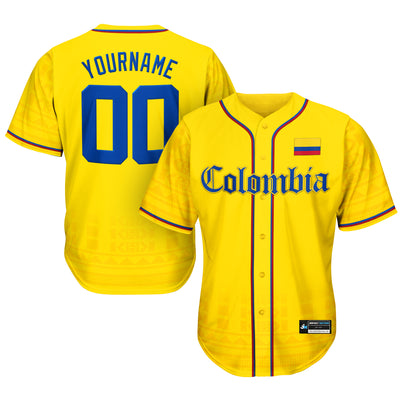 Colombia Custom Baseball Jersey