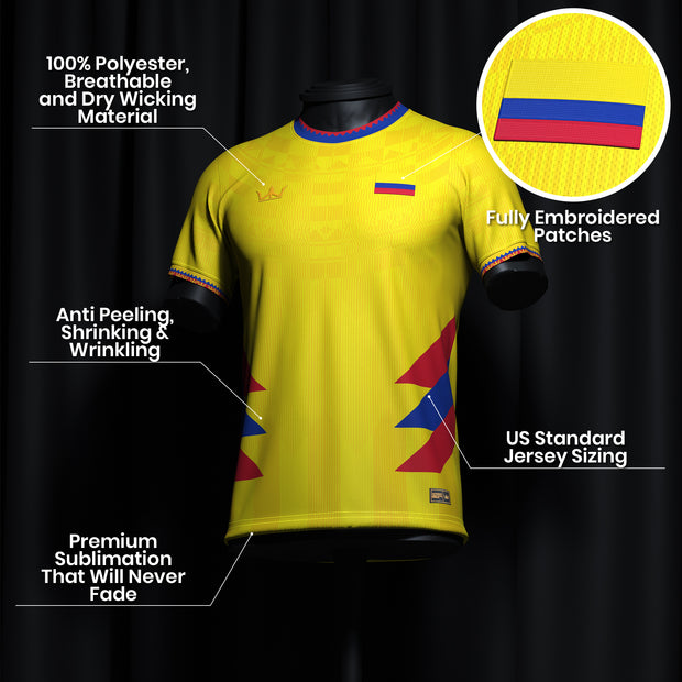 Colombia Custom Football Jersey