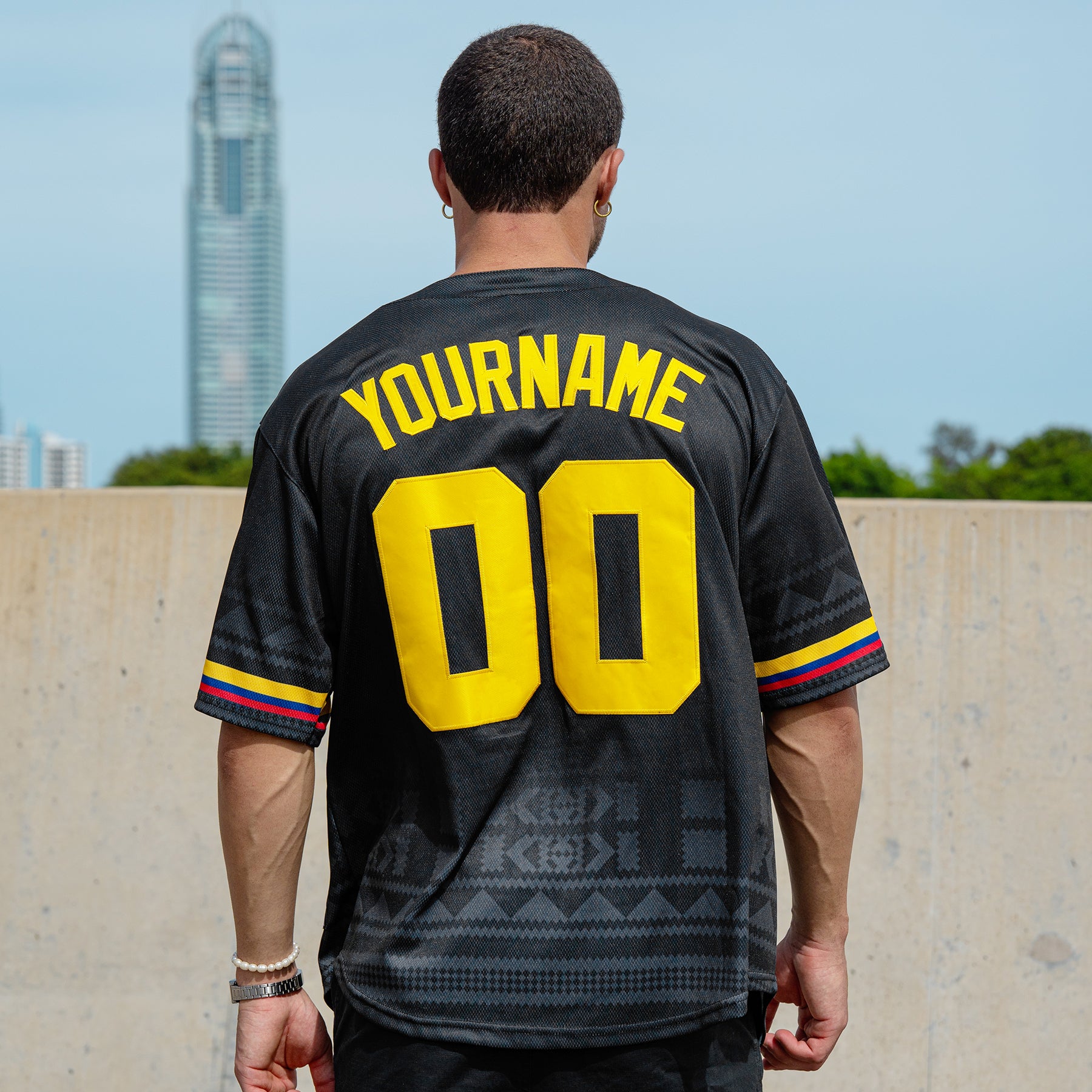 Colombia Custom Black Baseball Jersey