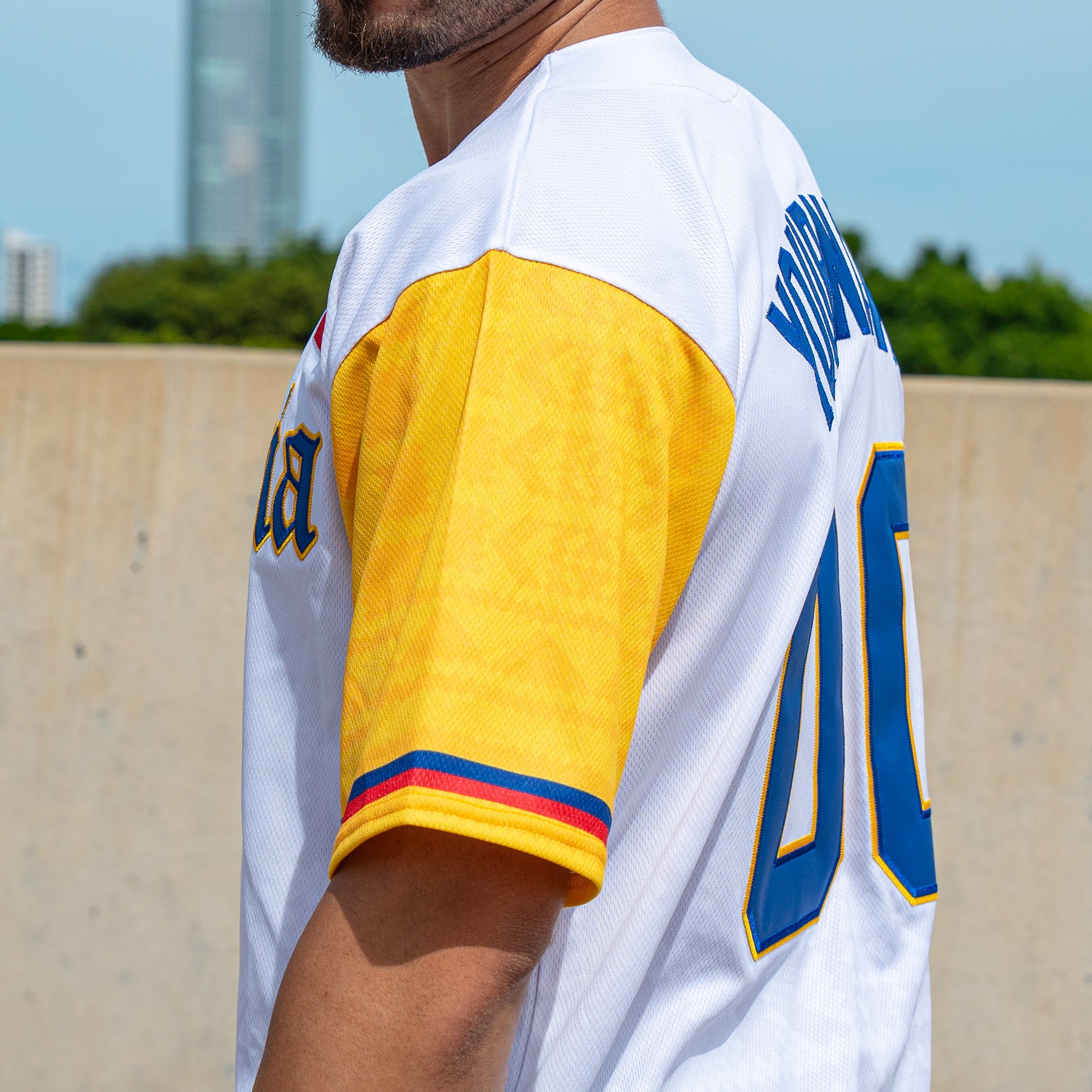 Colombia White Custom Baseball Jersey