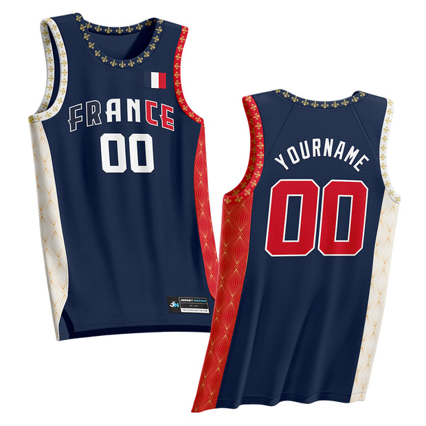 France Custom Basketball Jersey