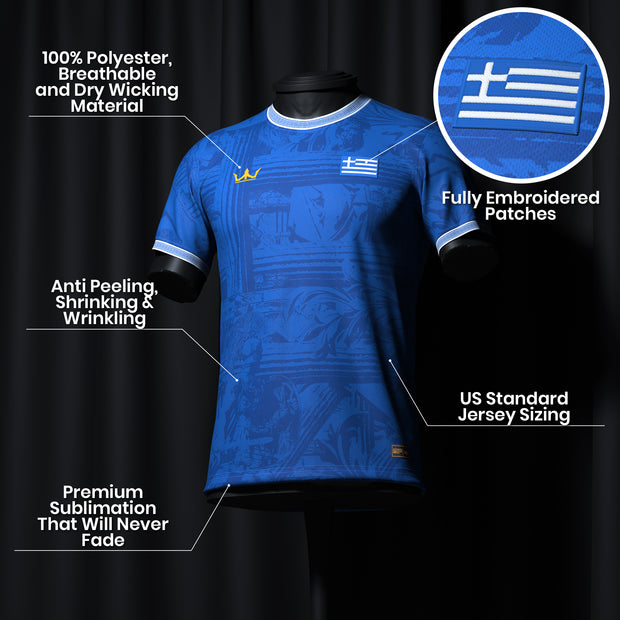 Greece Custom Football Jersey