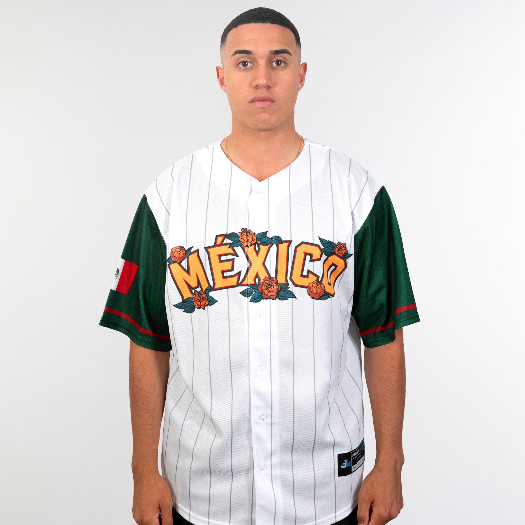 Mexico White Guadalupe Baseball Jersey