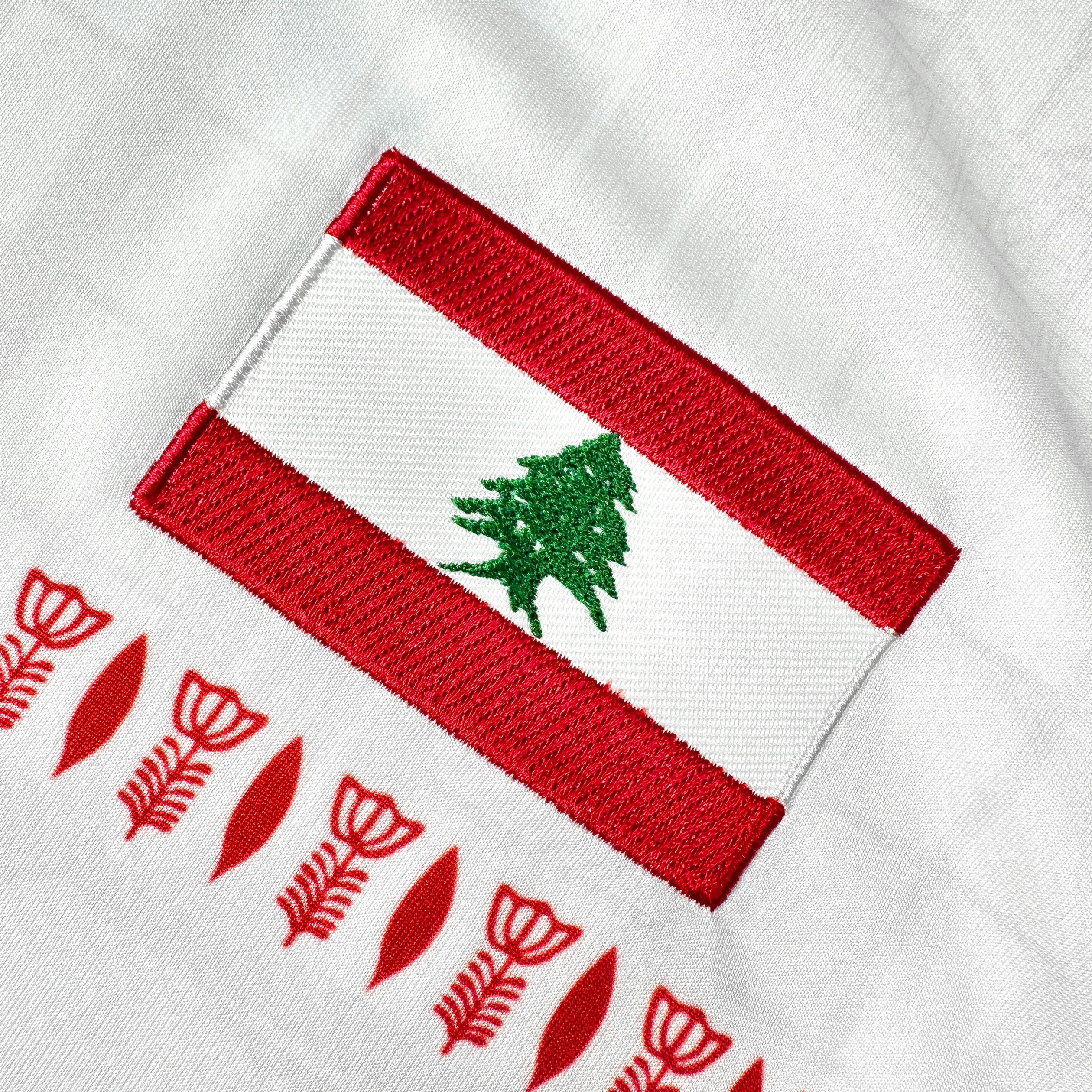 Lebanon White Custom Football Jersey