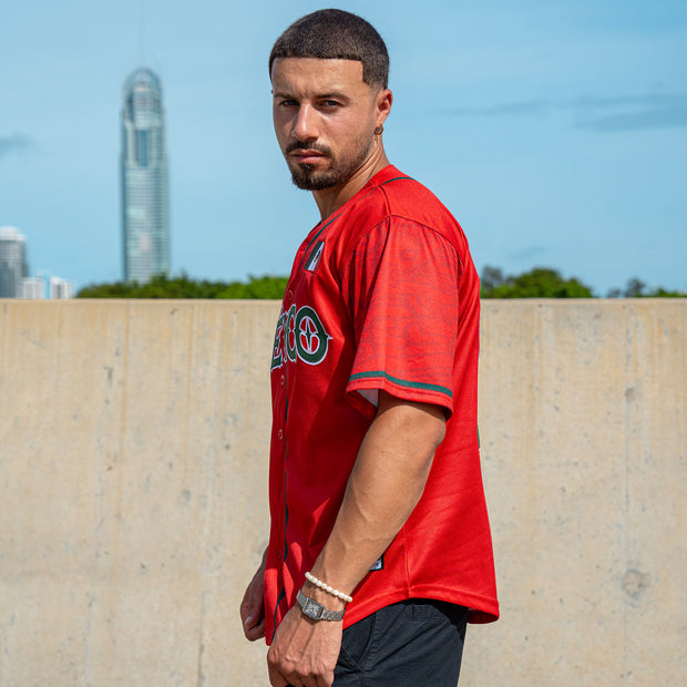 Mexico Custom Red Baseball Jersey