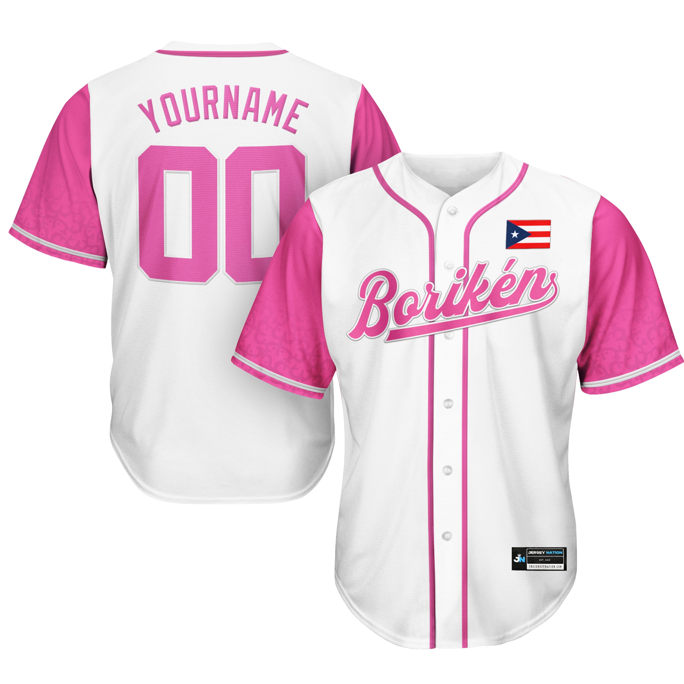 Puerto Rico Custom Baseball Jersey