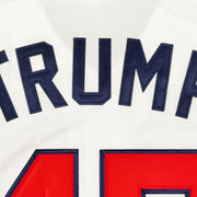 Donald Trump #45 USA White Baseball Jersey