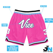 Pink Vice City Custom Basketball Shorts